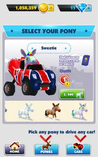 Pony Craft Unicorn Car Racing Screen Shot 3