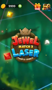 Jewel Match 3 Puzzle: Misión de bloque láser Screen Shot 1