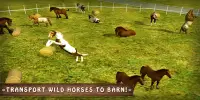 Wild Horse Zoo Transport Truck Simulator Game 2018 Screen Shot 4