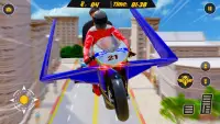 Flying Robot Bike Hero - Vegas Crime City Games Screen Shot 4