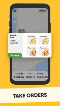 Idle Pizzeria Tycoon - Make & Delivery Pizza Screen Shot 0