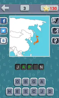 Guess the Country Map Screen Shot 2