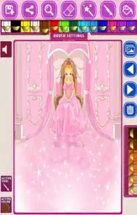 Fairy Princess Coloring Screen Shot 2