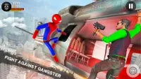 Stickman Rope Hero-Spider Game Screen Shot 4