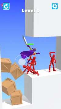 Ragdoll Ninja－Vecht Spelletjes Screen Shot 3