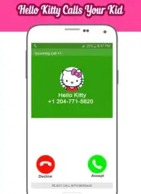 Call From Hello Kitty Screen Shot 0