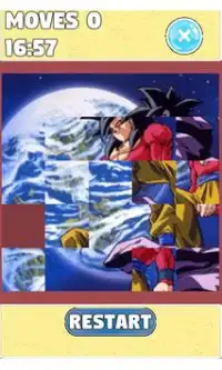 Puzzle for : Dragon Ball Z Sliding Puzzle Screen Shot 2