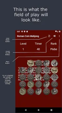 Roman Coin Mahjong Screen Shot 1