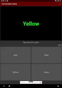 Text Color Brain training Screen Shot 16