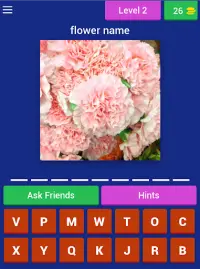 Flower Quiz Game (Flower Name Word Game) Screen Shot 6