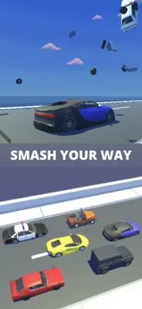Car Smash - Arcade Car,Offline traffic Racing game Screen Shot 1