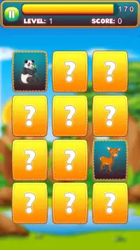 Animals Memory Game Screen Shot 1
