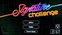 Signature Challenge Screen Shot 0