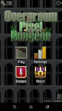Overgrown Pixel Dungeon Screen Shot 0