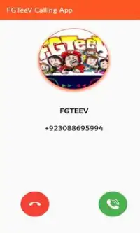 Fake Call from FGteeV Screen Shot 2