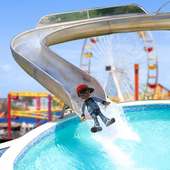 Kids WaterSlide In ThemePark