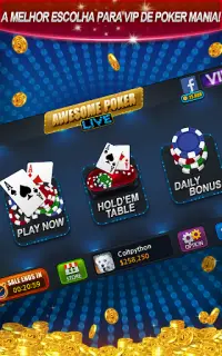 Awesome Poker - Texas Holdem Screen Shot 1