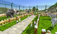 selvaggi animal zoo trasportatore 3D camion guida Screen Shot 0