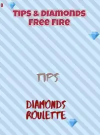 Tips & Diamonds for Free Fire Screen Shot 0