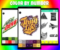 MLG Thuglife Color by Number Game Screen Shot 0