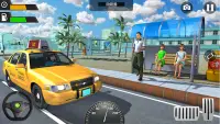मॉडर्न कैब टैक्सी सिटी ड्राइविंग - टैक्सी गेम 2020 Screen Shot 0