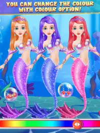 Mermaid Công Chúa Salon Ăn Mặc Screen Shot 3