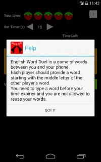 English Word Duel Screen Shot 0