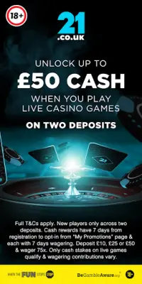 21.co.uk Online Casino & Real Money Slots Screen Shot 0