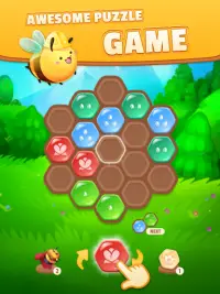 Bee Merge - Honey Hex Puzzle Screen Shot 0
