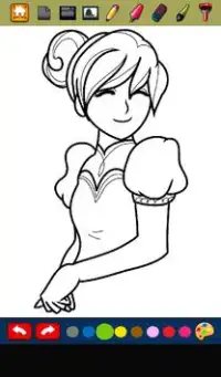 Coloring Princess Screen Shot 0