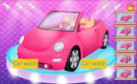 Wash and polish car in vehicle washing station Screen Shot 0
