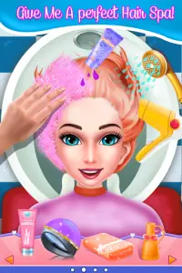 игры для девочек - волосы Screen Shot 5