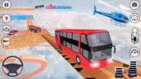 Impossible Bus Driving Sky Tracks - Bus  Games Screen Shot 1