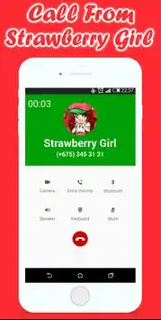 Call From Strawberry Girl - Girls Games Screen Shot 1