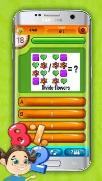 Fun Division Math Quiz Game Screen Shot 2