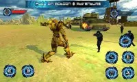 Robot militer mengubah mobil & perang mech Screen Shot 2