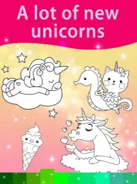 Unicorn Coloring Pages with An Screen Shot 3