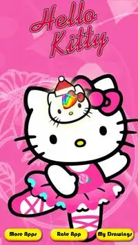 coloring hellow cat of kitty fans Screen Shot 0