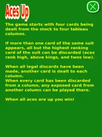 Classis Aces Up Solitaire Card Game Screen Shot 7