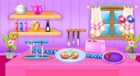 लड़कियों के लिए मिल्कशेक खाना पकाने और सजावट खेल Screen Shot 4