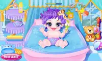 Baby bath girls games Screen Shot 4