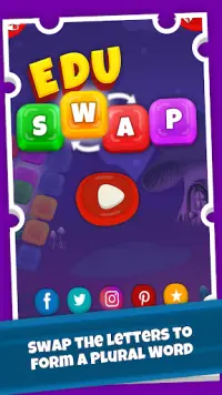 EduSwap Plurals Word Games: Search, Swap & Connect Screen Shot 0