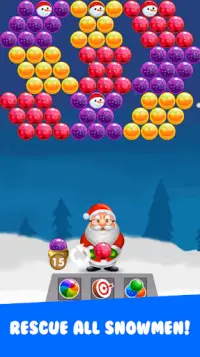 Christmas Bubble Shooter Screen Shot 1