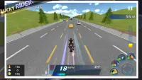 Lucky Rider - Crazy Moto Racing Game Screen Shot 2