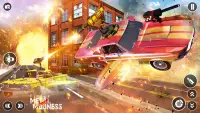 Flying Car Robot Shooting Game Screen Shot 2