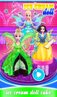 ¡Brilla en The Dark Ice Cream Fairy Cake! Muñecas Screen Shot 14