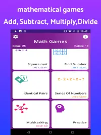 Math games - Add, Subtract, Multiply & Divide Screen Shot 8