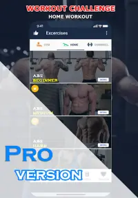 Gym Workout - Fitness & Bodybuilding, Home Workout Screen Shot 1