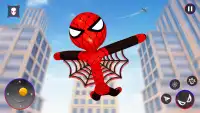 Spider Stickman Rope: Hero Man Screen Shot 0