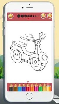 Vehicles Coloring Book for boy Screen Shot 3
